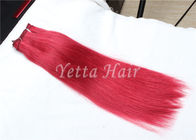 Jaskrawoczerwone, nieprzetworzone, włosowe włosy z kręconymi włosami, 16-calowy splot włosów ludzkich