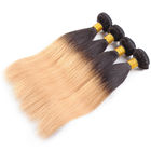 7A Ombre Rozszerzenia ludzkich włosów Brazylijski dziewiczy włos Prosty kolor 1B / 27